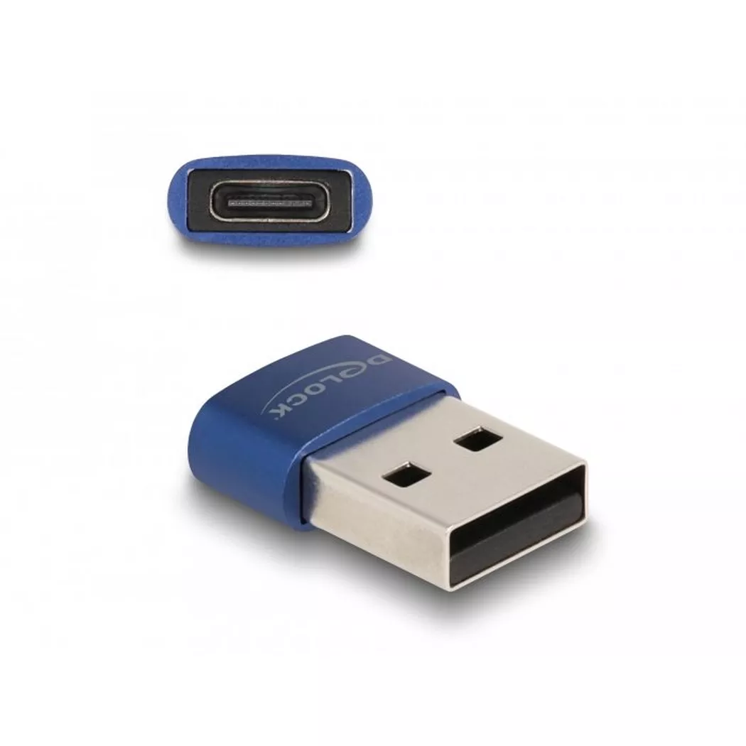 Delock USB 2.0 Adapter USB-A Stecker - USB-C Buchse