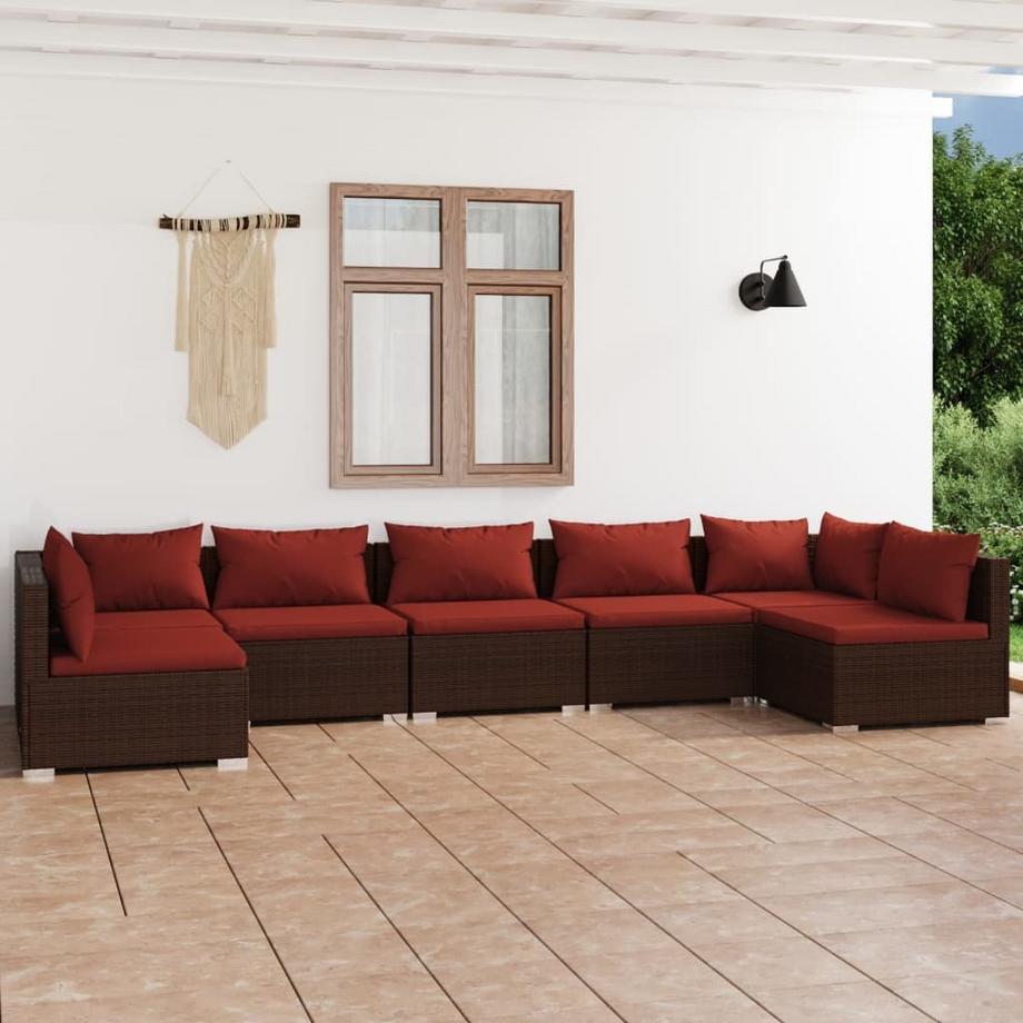 VidaXL Garten-lounge-set poly-rattan  