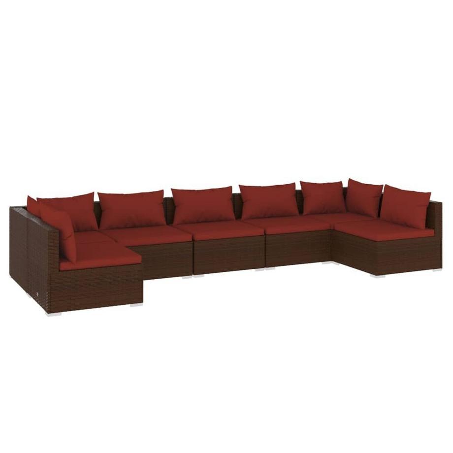 set salotto da giardino Polirattan