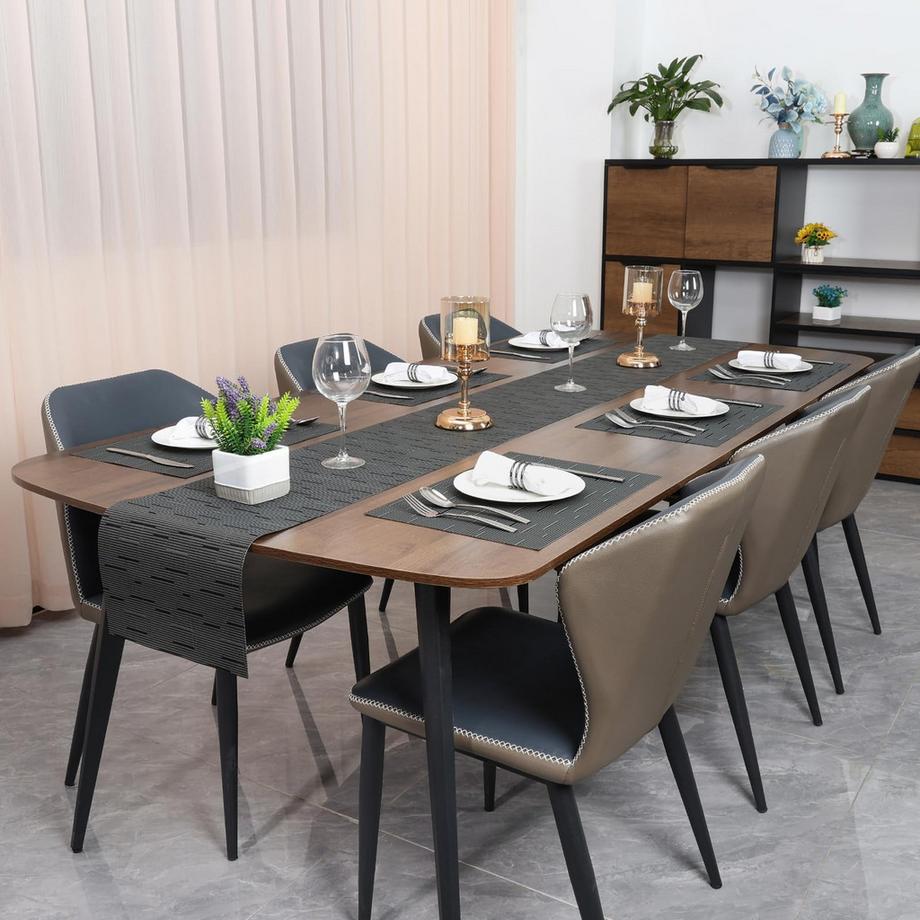 Alopini Set de 6 sets de table lavables, sets de table tissés antidérapants résistants à la chaleur  