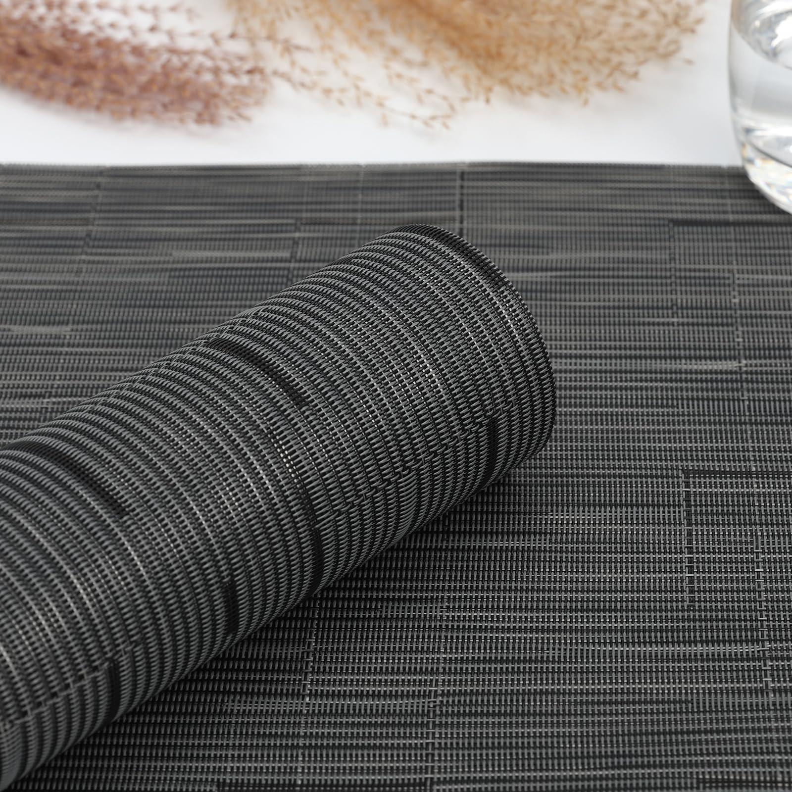 Alopini Tischsets Abwaschbar 6er Set, Gewebte Tischsets Rutschfest Hitzebeständig  