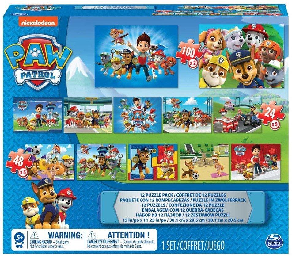 Image of Paw Patrol 12 Puzzle Pack