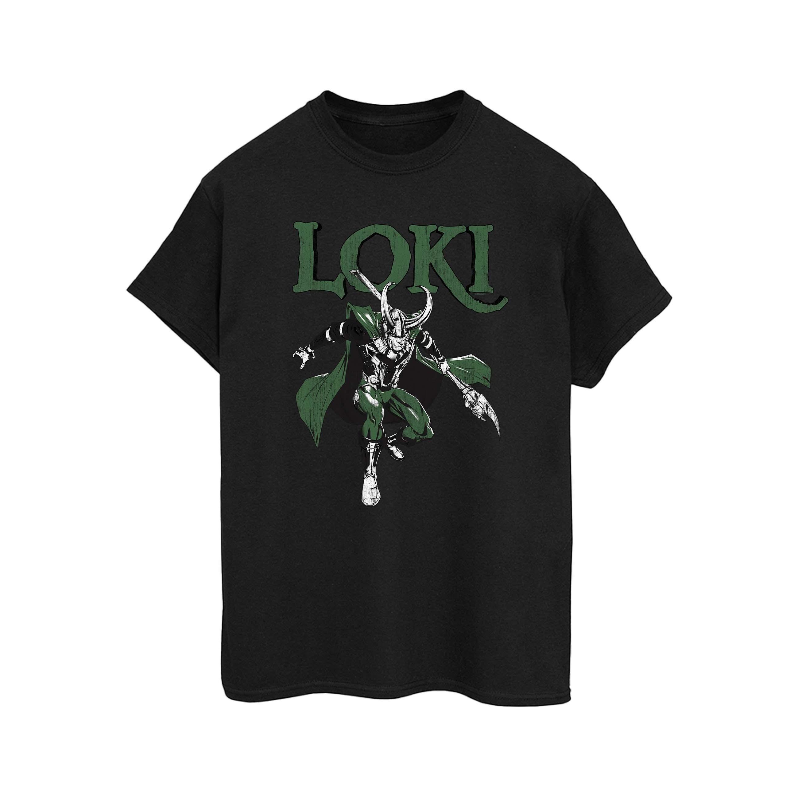 Image of Loki Scepter Tshirt Damen Schwarz 5XL