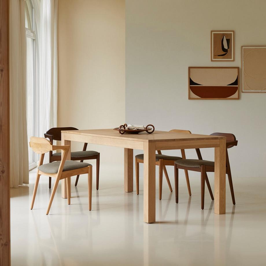 Tikamoon Ausziehtisch aus massiver Eiche 6-8 Pers. Eden  