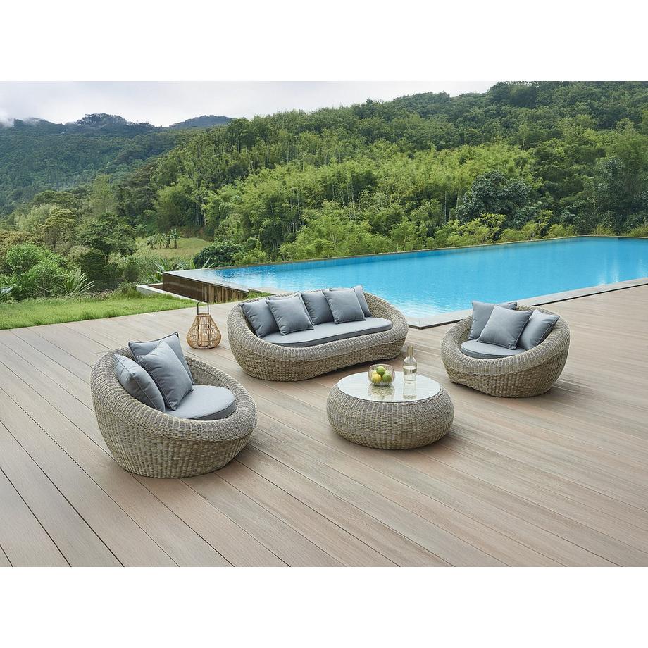 Vente-unique Gartensitzgruppe im Set WHITEHEAVEN  