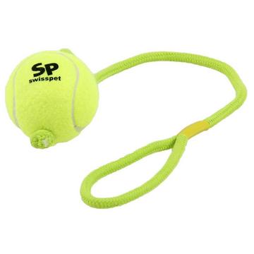swisspet Hundespielzeug Smash &amp; Play Tennisball mit Seil