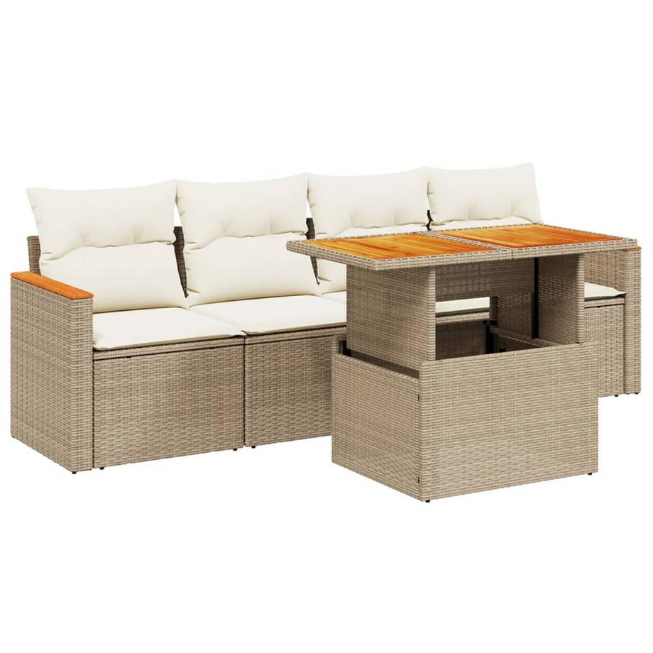 set divano da giardino Polirattan