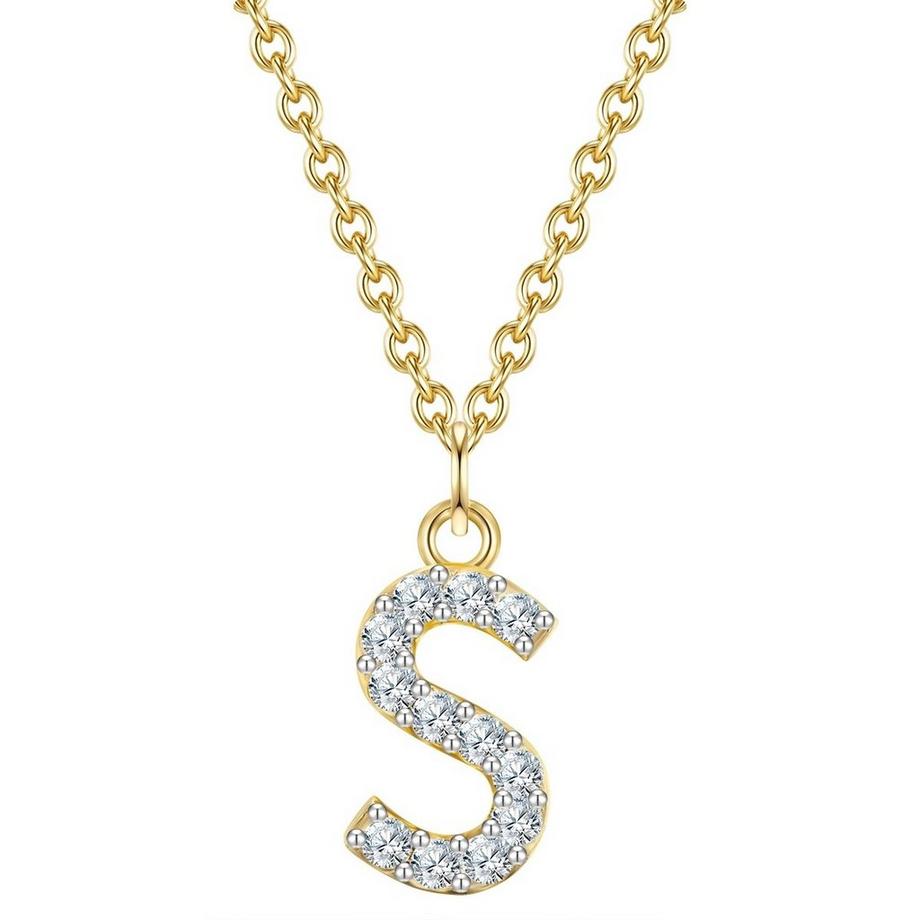 Glanzstücke München  Femme Collier en argent Lettre S 