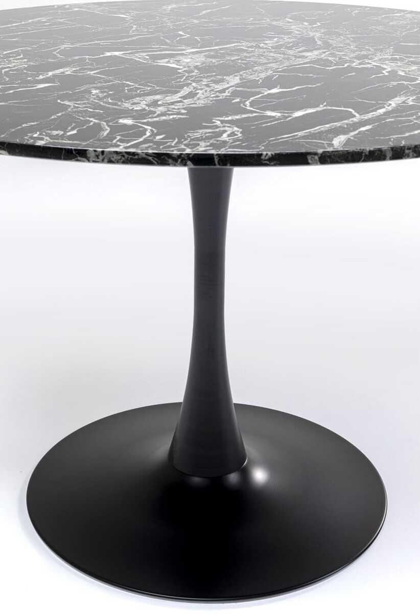 KARE Design Table Veneto marbre noir ronde 110  