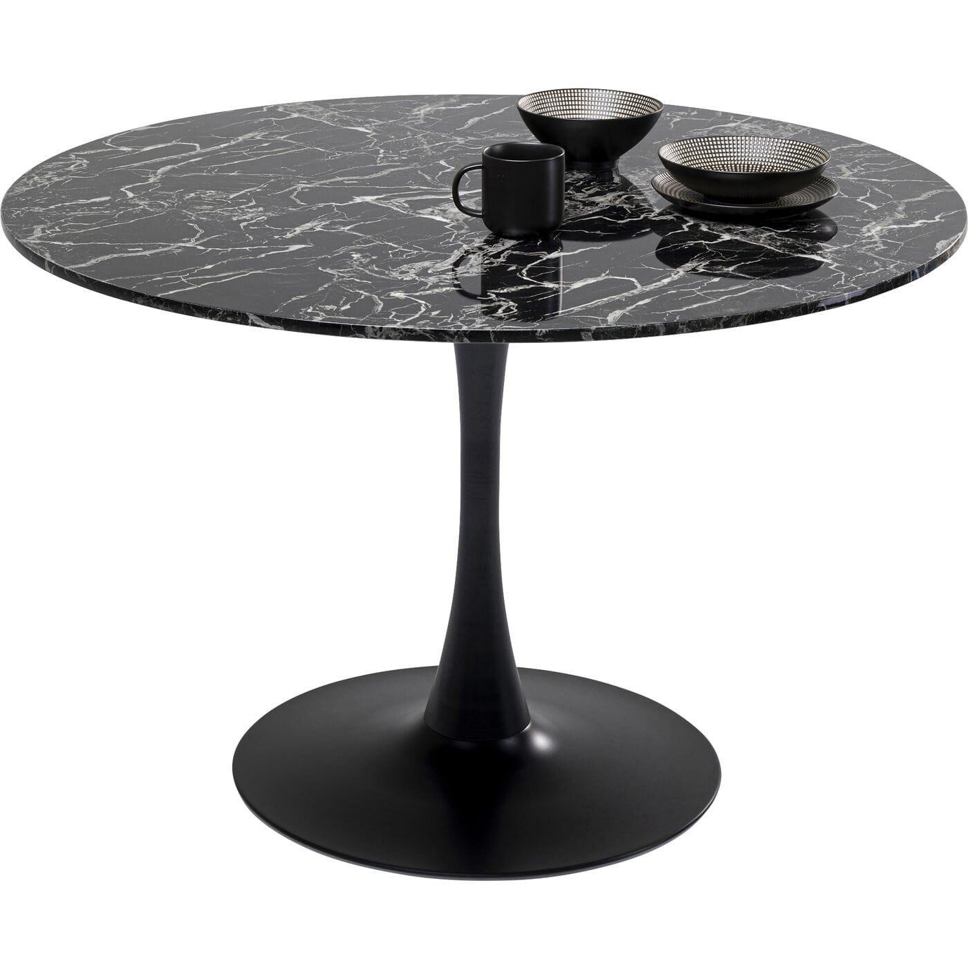 KARE Design Table Veneto marbre noir ronde 110  