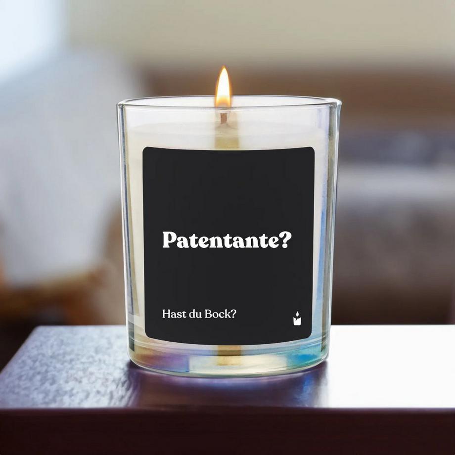 CandleHand Duftkerze Rainbow Flowery Patentante? Hast du Bock?  