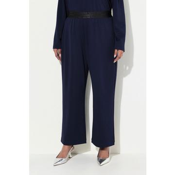 Pantalon en molleton, coupe plus courte, jambe large et taille élastique