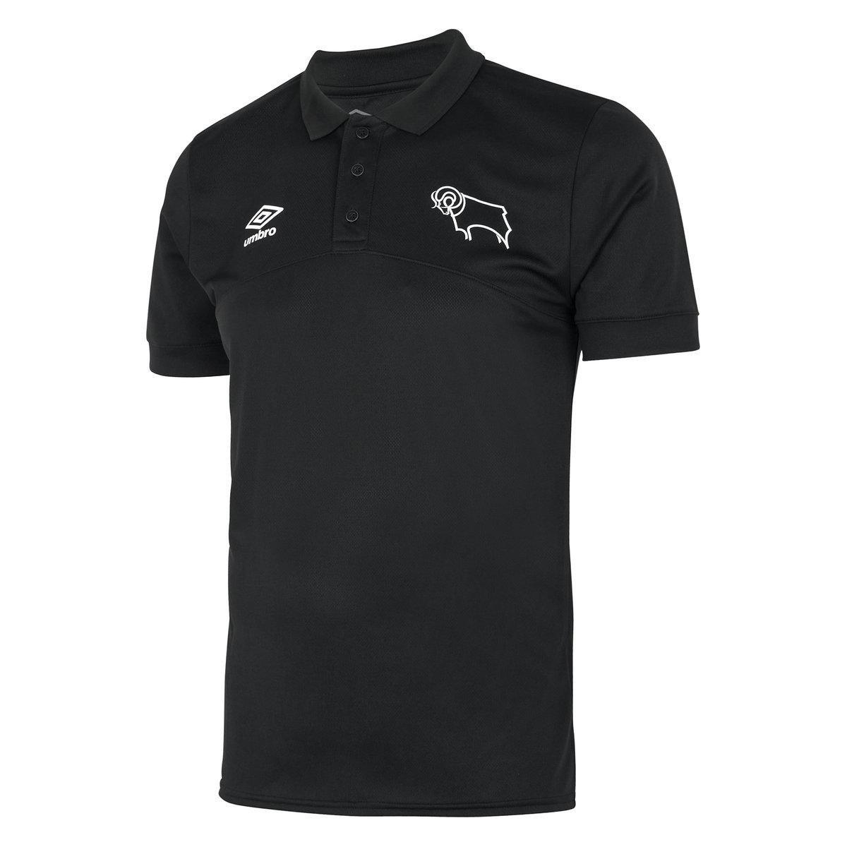 Image of Derby County Fc Poloshirt Herren Schwarz L
