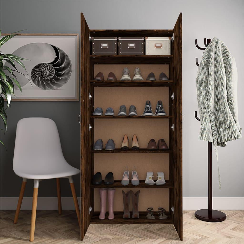 VidaXL Armoire à chaussures bois d'ingénierie  