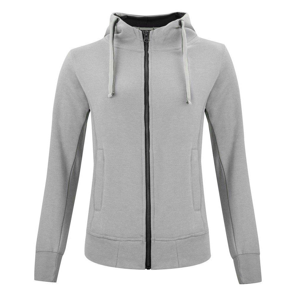 Image of Classic Hoodie Mit Durchgehendem Reißverschluss Damen Grau S