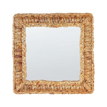 Wandspiegel aus Wasserhyazinthe Boho LANGLI
