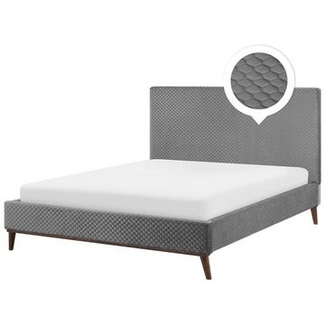 Letto con rete a doghe en Velluto Glamour BAYONNE