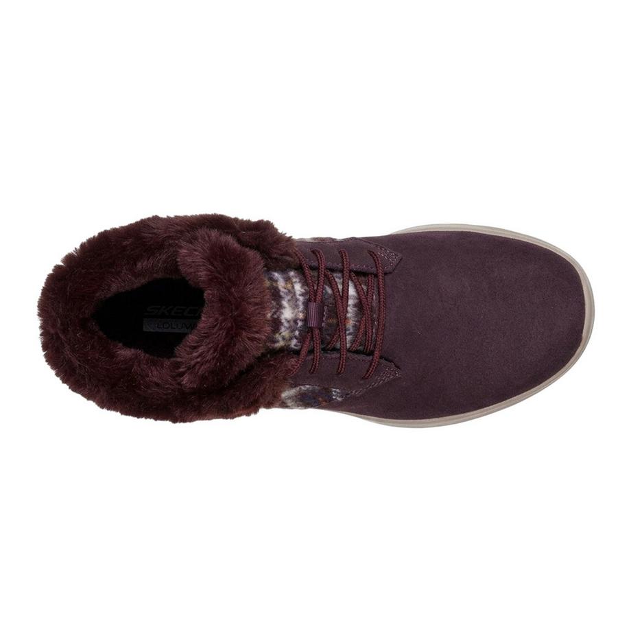 SKECHERS Baskets Go Joy Motif Tartan en Daim  