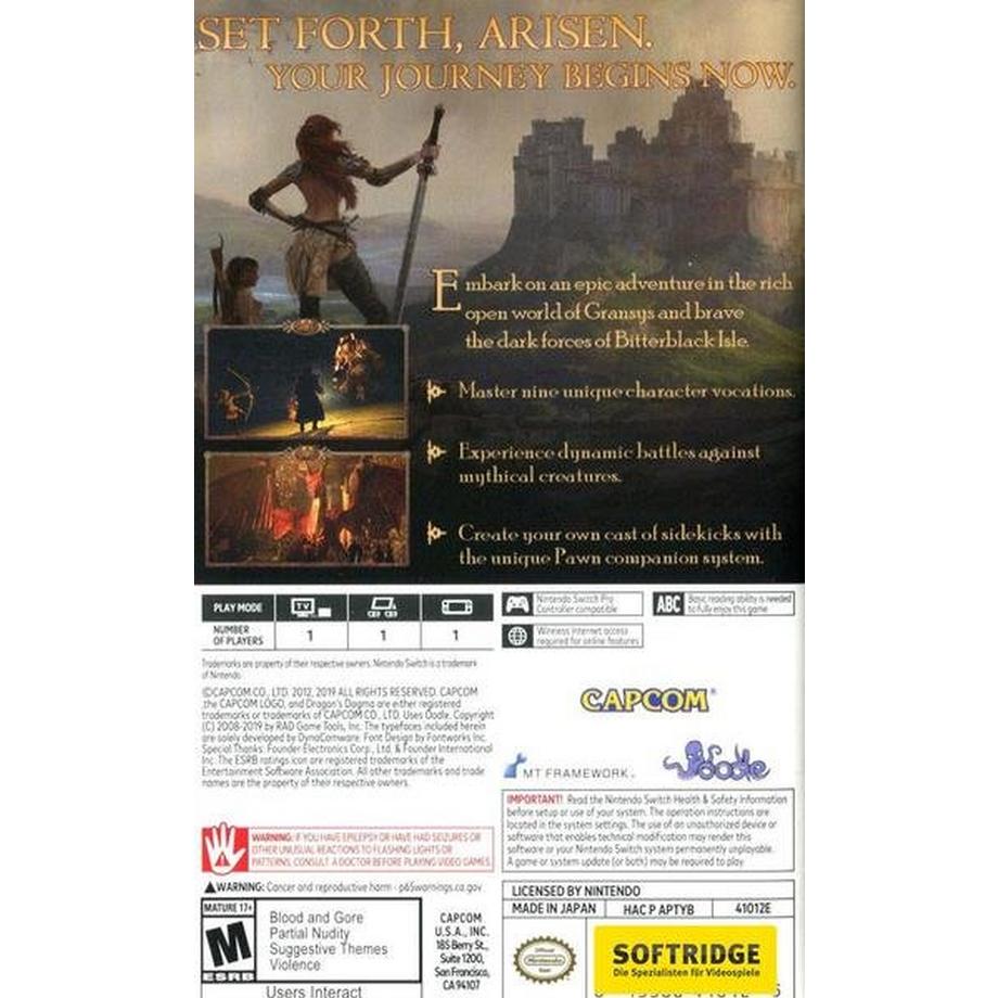 CAPCOM  Dragon's Dogma: Dark Arisen -US- 