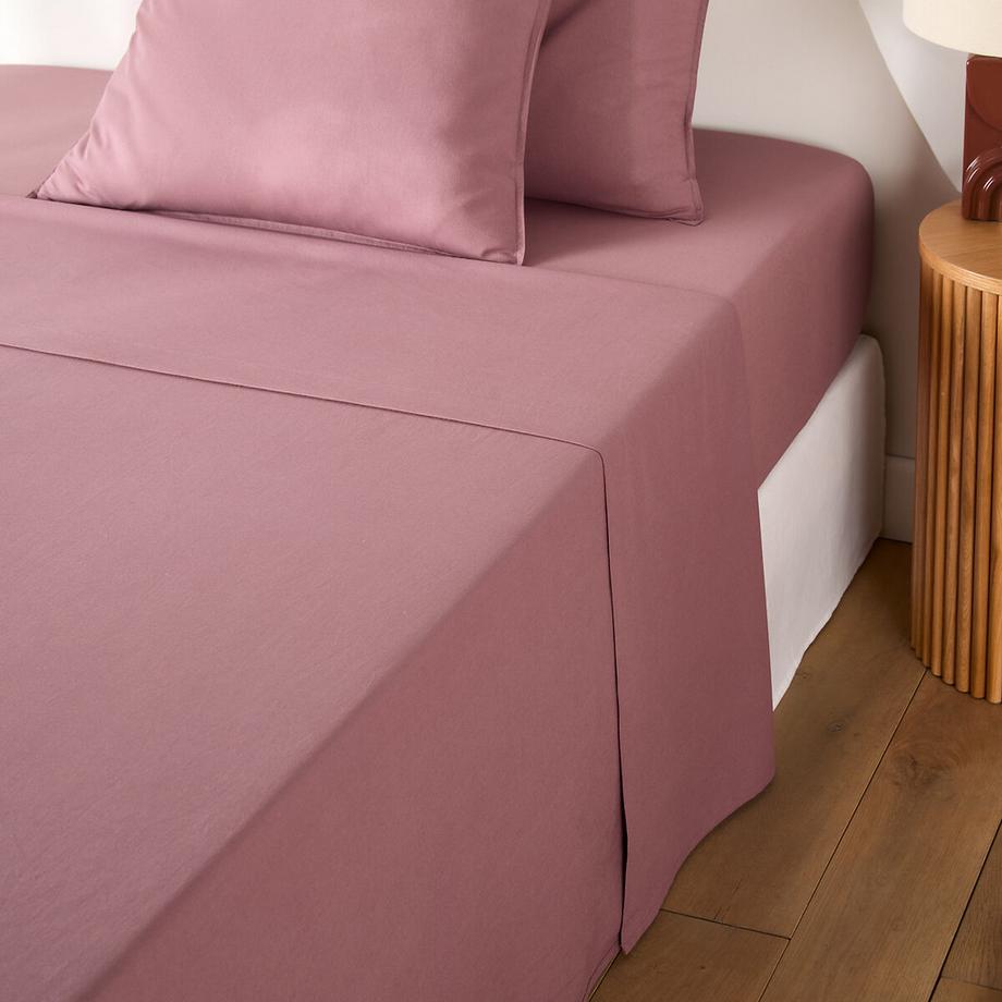 La Redoute Intérieurs Scenario Drap Plat en Coton Lavé  