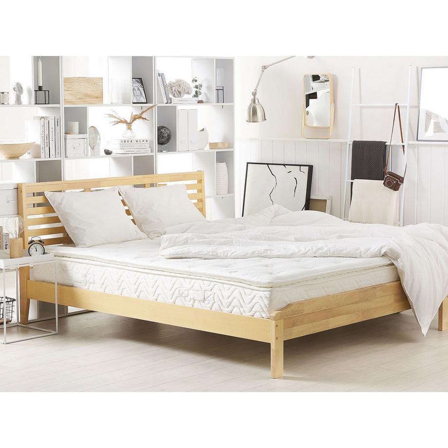 Beliani Matelas à ressorts ensachés en mousse à mémoire de forme en Ressorts ensachés  LUXUS  