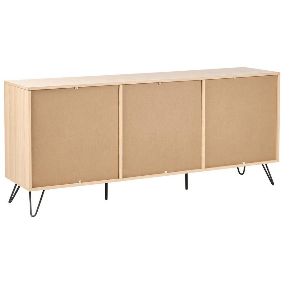 Beliani Sideboard mit 2 Türen aus Faserplatte Skandinavisch CARDIGAN  