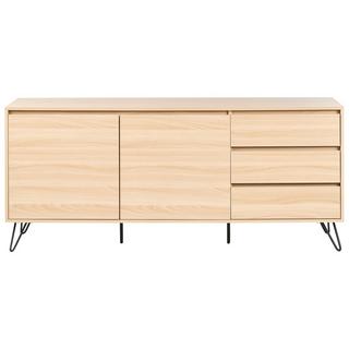 Beliani Sideboard mit 2 Türen aus Faserplatte Minimalistisch CARDIGAN  