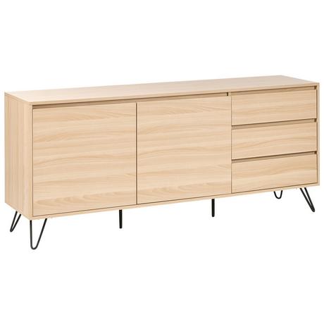 Beliani Sideboard mit 2 Türen aus Faserplatte Minimalistisch CARDIGAN  