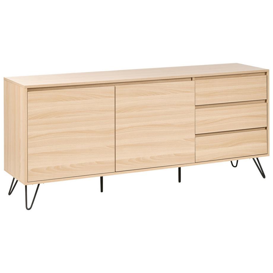 Sideboard mit 2 Türen aus Faserplatte Skandinavisch CARDIGAN