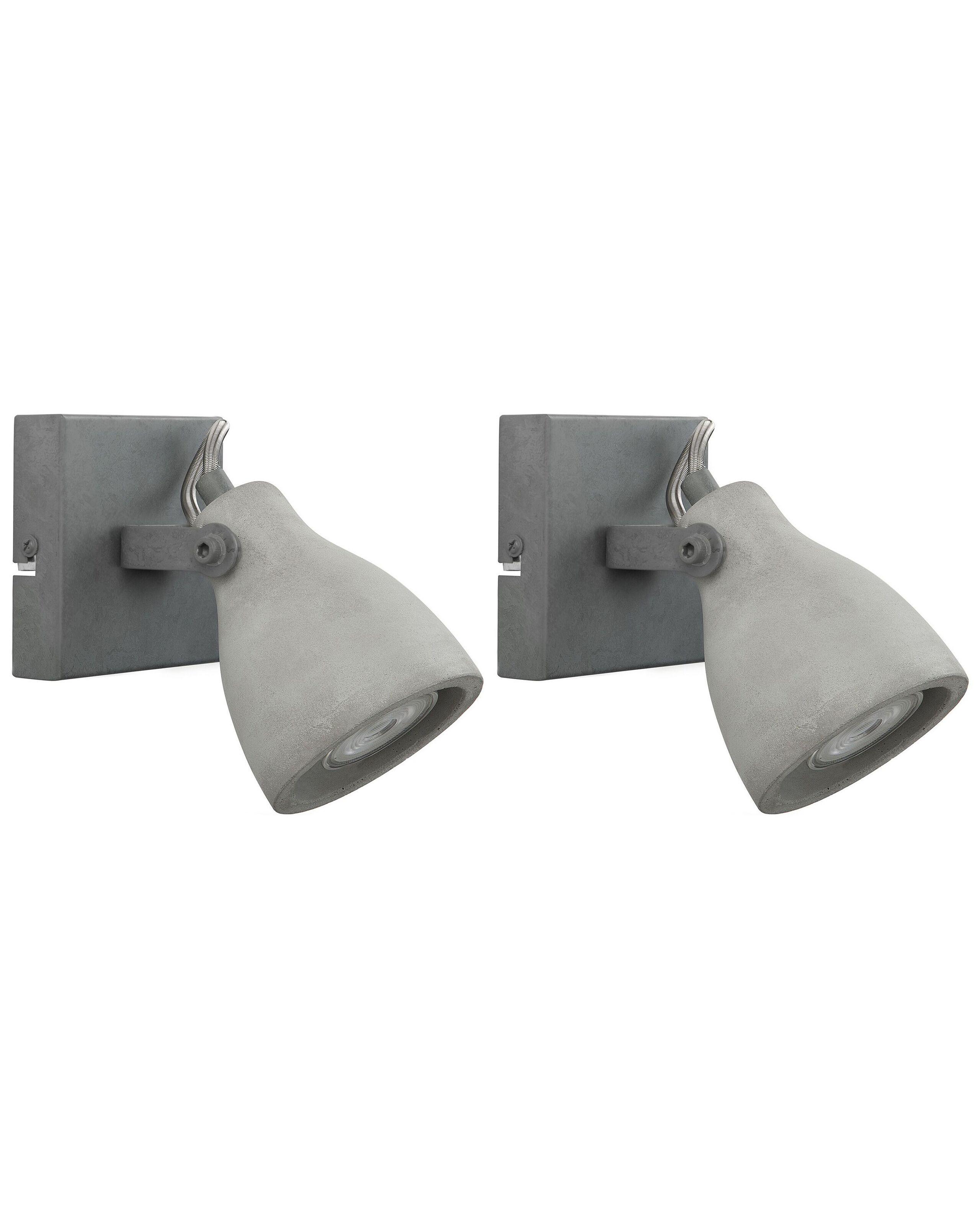 Image of Set mit 2 Lampen aus Beton Industriell MISTAGO I Set mit 2 Lampen aus Beton Industriell MISTAGO I