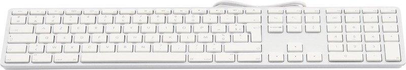 Image of Tastatur KB-1243 Weiss, FR-Layout mit Ziffernblock