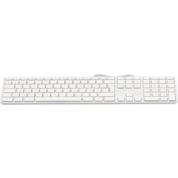USB Tastatur KB-1243, FR-Layout, Zahlenblock, 110 Tasten, 2x USB