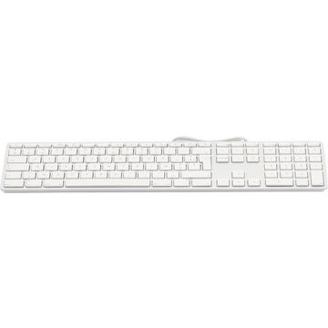 USB Tastatur KB-1243, FR-Layout, Zahlenblock, 110 Tasten, 2x USB