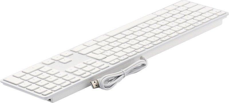 LMP  USB Tastatur KB-1243, FR-Layout, Zahlenblock, 110 Tasten, 2x USB 