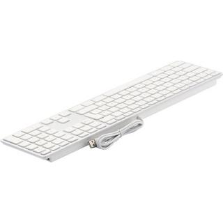 LMP  USB Tastatur KB-1243, FR-Layout, Zahlenblock, 110 Tasten, 2x USB 