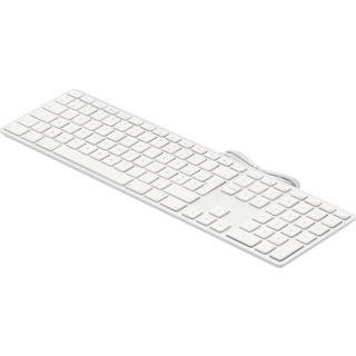 LMP  USB Tastatur KB-1243, FR-Layout, Zahlenblock, 110 Tasten, 2x USB 