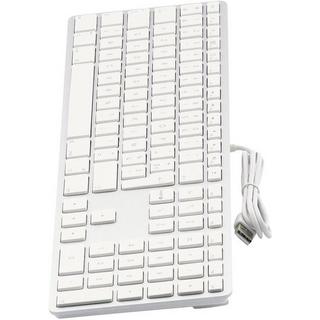 LMP  USB Tastatur KB-1243, FR-Layout, Zahlenblock, 110 Tasten, 2x USB 