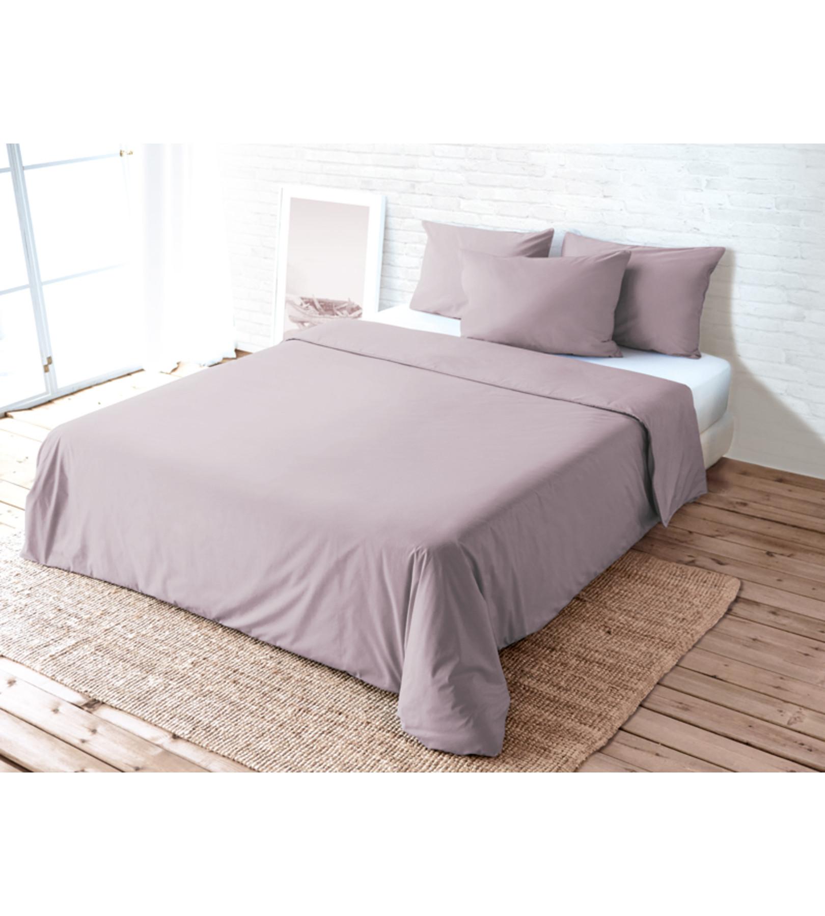 Living Home Uni Perkal Taie de duvet  