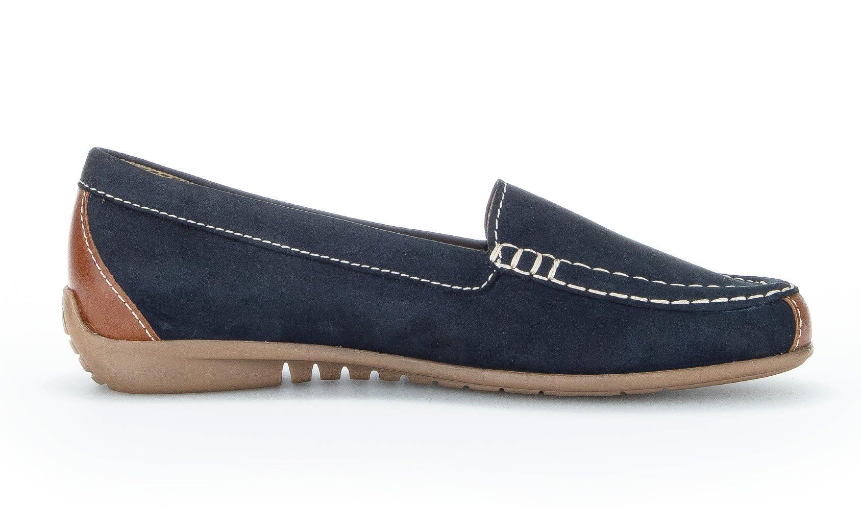 Image of Nubuk Loafer Damen Blau 44