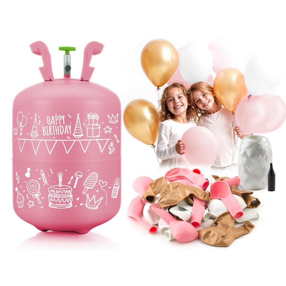 B2X  Heliumflasche 0,20 m3 mit Ballons und Band Ricokids 