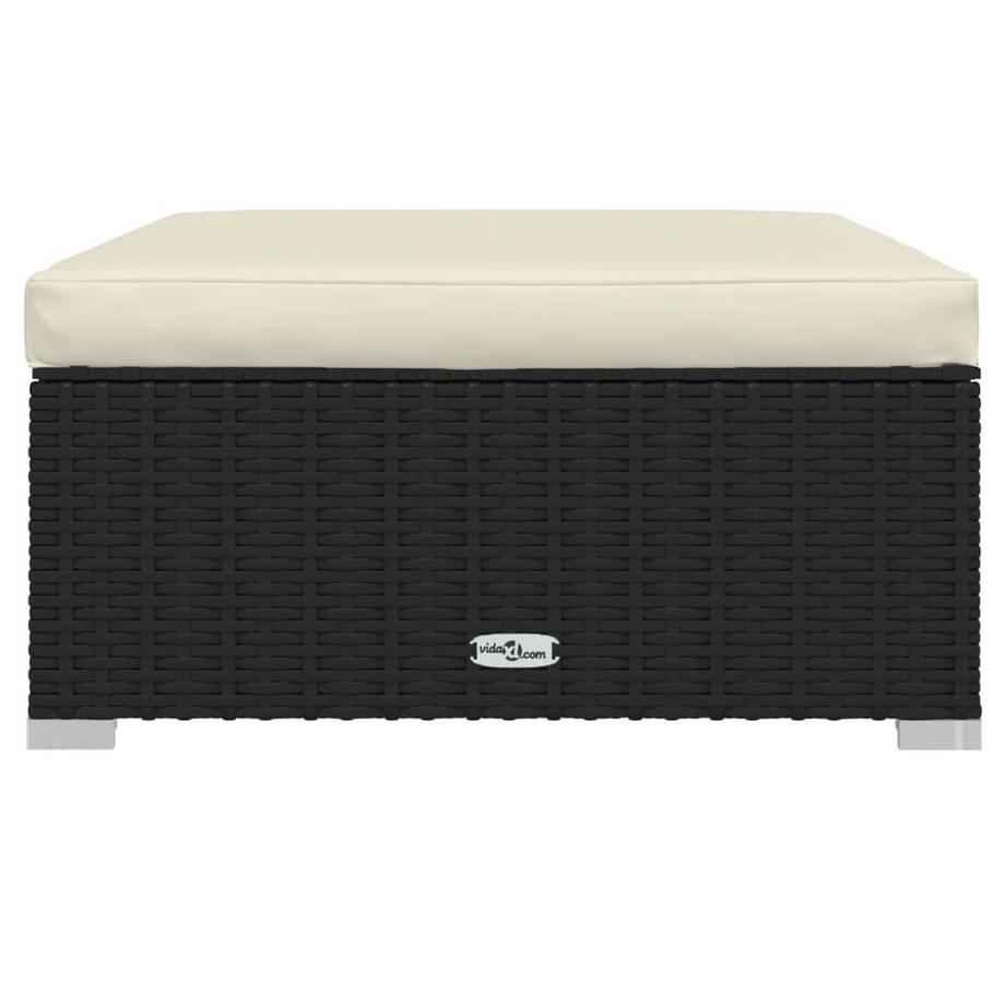 VidaXL Garten fußhocker poly-rattan  