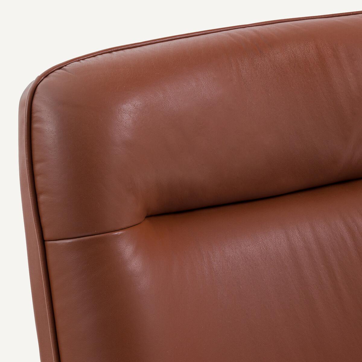 AM.PM Fauteuil cuir et nickel satiné  