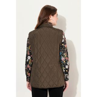 Ulla Popken  Gilet trapuntato e idrorepellente con fodera con fagiani 