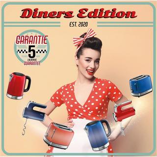 Trisa Toaster Diners Edition 815W, blau, 7 Stufen, Retro  