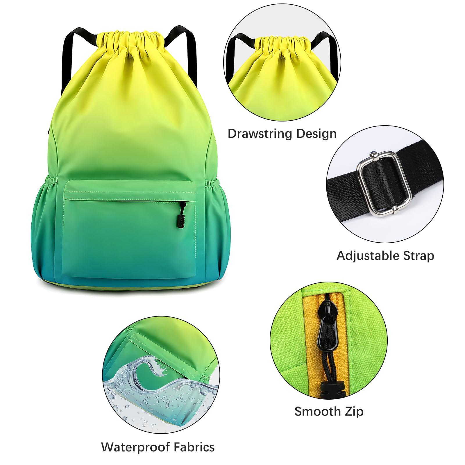 Sac à Cordon Larkons No 7 - Sac De Sport Recyclé Unisexe Avec Poche Intérieure