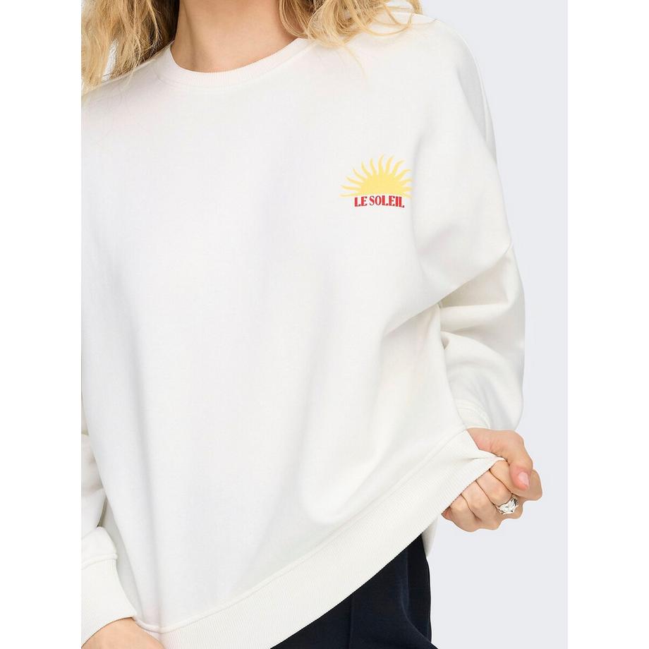 ONLY Sweatshirt Col Rond Logo  