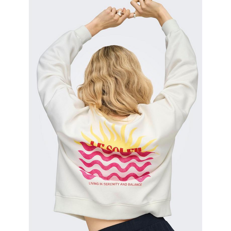 ONLY Sweatshirt Col Rond Logo  