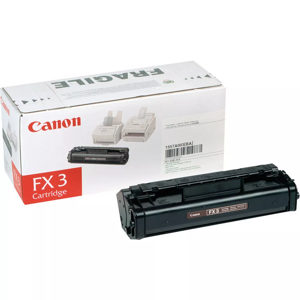 Canon – Toner-Modul FX-3 schwarz 1557A003 Fax L 300 3000 Seiten, Schwarz, One Size