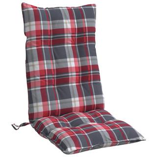 VidaXL Coussin de chaise à dossier haut tissu  