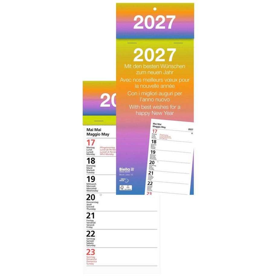 Wochenabreisskalender Block 10